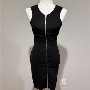 Alexander Wang Black Mini Dress with Zipper